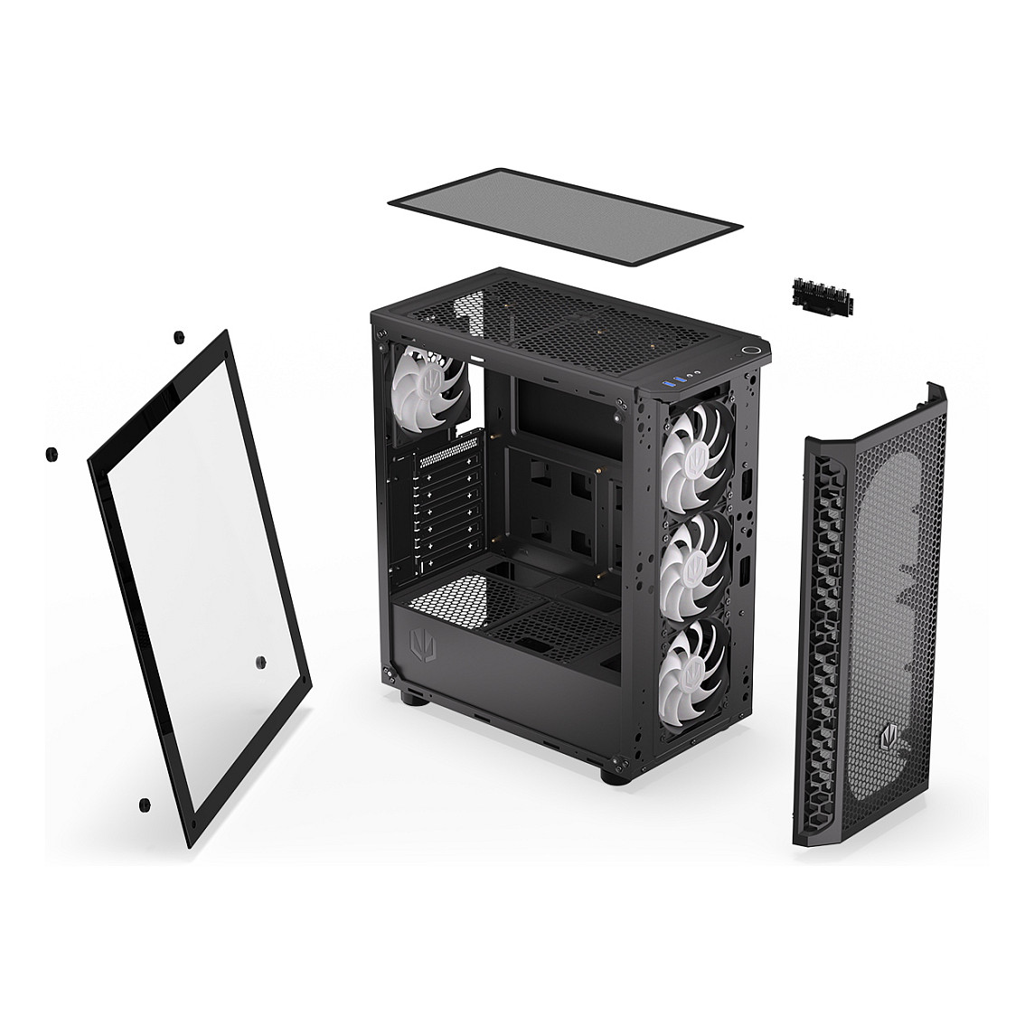 Kasë PC ENDORFY Signum 300 ARGB / Tower / 4x 120mm ARGB Fan / Radiator 360mm - Zezë - 29