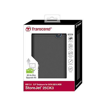 Aksesorë për disqe Transcend StoreJet 25CK3 / SSD/HDD Enclosure / 2.5" / SATA 6Gb/s / Upgrade Kit / Empty Enclosure - 3