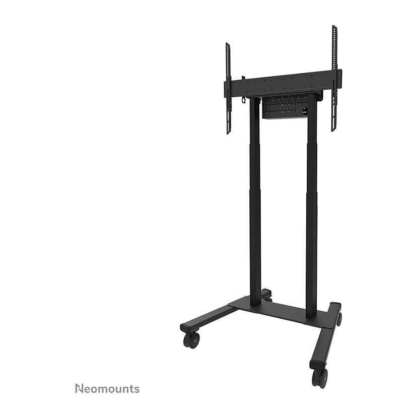 Mbajtëse për TV Neomounts / 55"-100" / 110kg / VESA 100x100-800x600 / Elektrike / Me Rrota - Zezë - 2