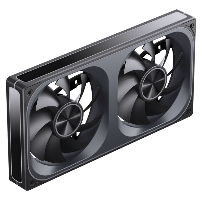 Ftohës për Kasë Jonsbo ZA-240 / 240mm / 2x120mm / PWM / ARGB / 700-2400 RPM / 106 m³/h / 2.46 mmH₂O – Zezë - 4