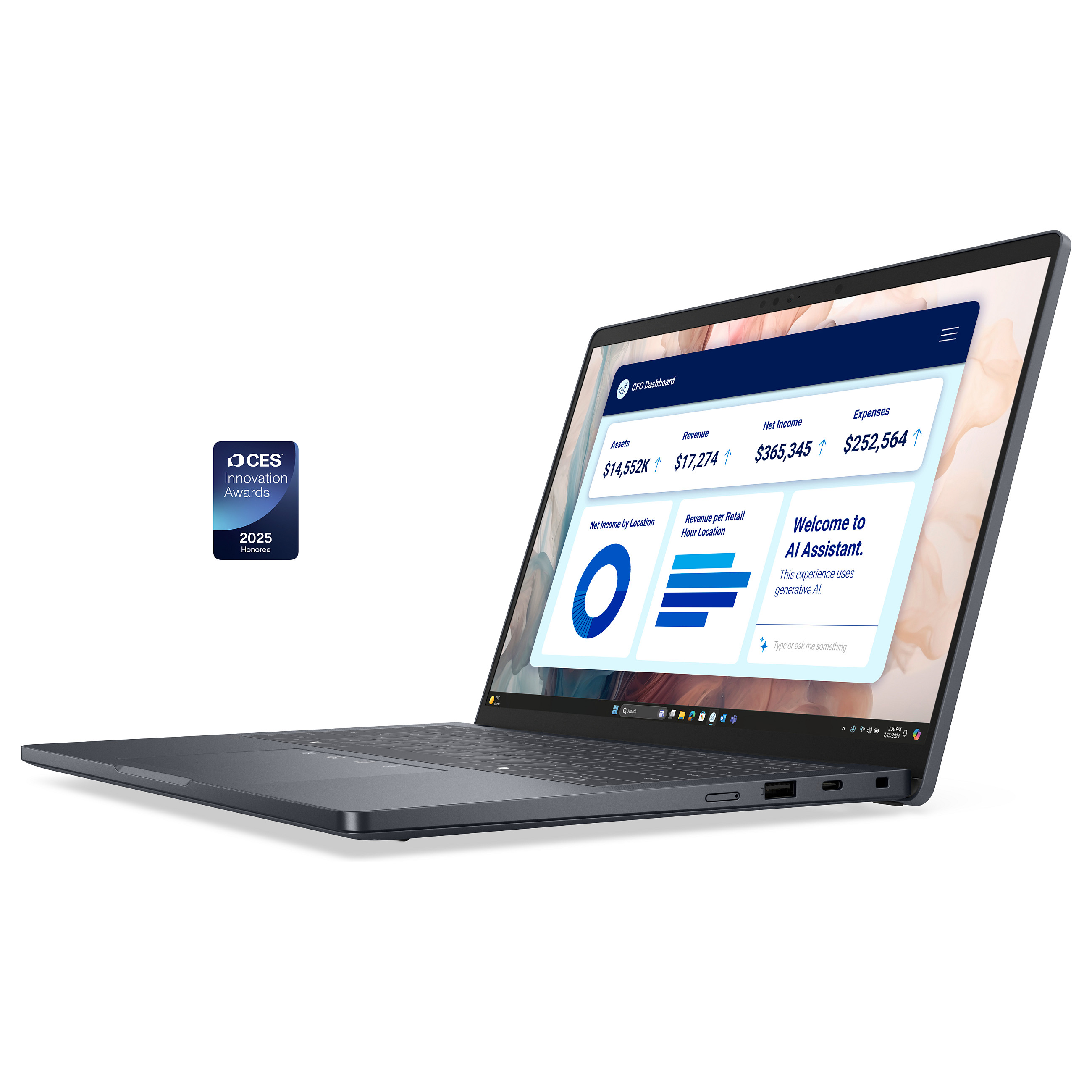 Laptop DELL Pro 14 Premium PA14250 / Ultra 5 236V / 16GB LPDDR5x / 512GB / 14" WUXGA (Full HD+) IPS 60Hz / Intel Arc Graphics 130V - Hiri - 3