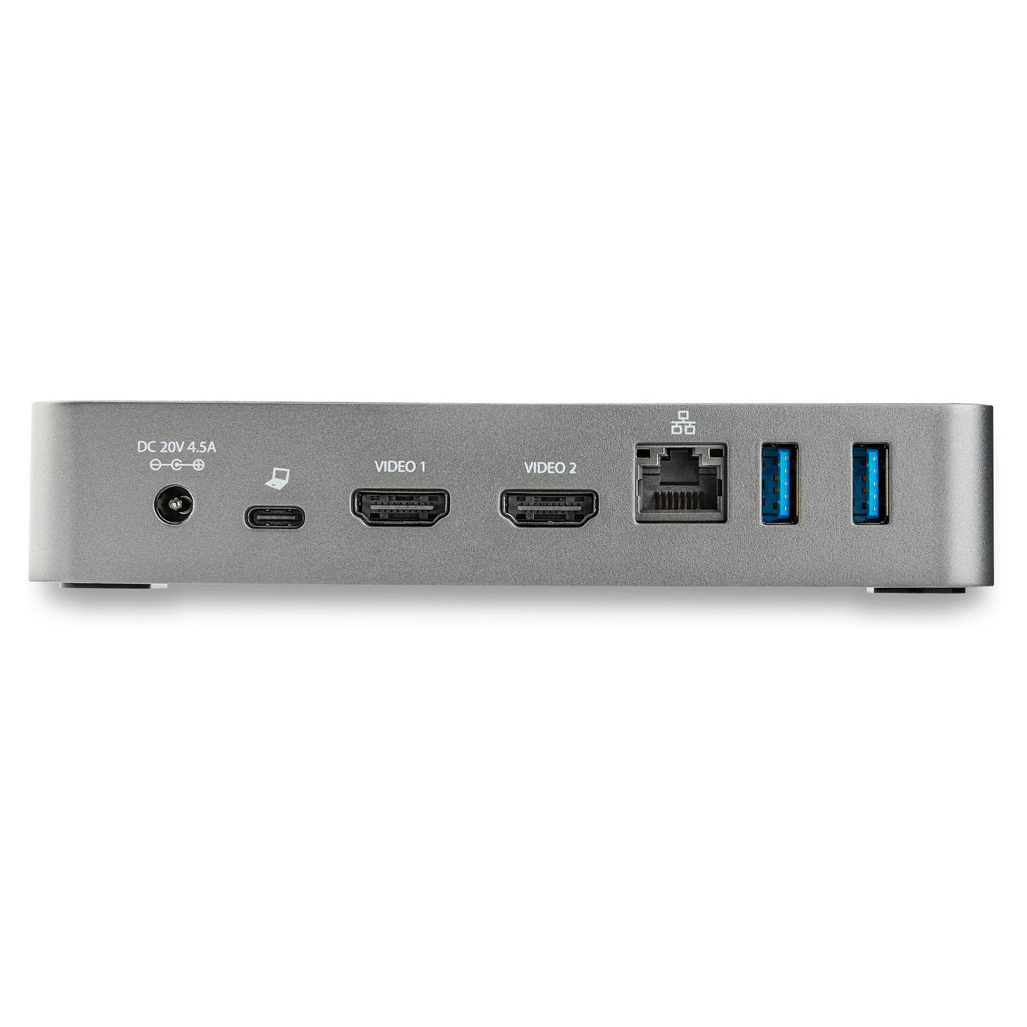Docking Station StarTech.com DK30CHHPDEU, USB-C, 2x HDMI Full HD, 3x USB-A, 1x USB-C, Gigabit Ethernet, Power Delivery 65W - Gri/Zezë - 4