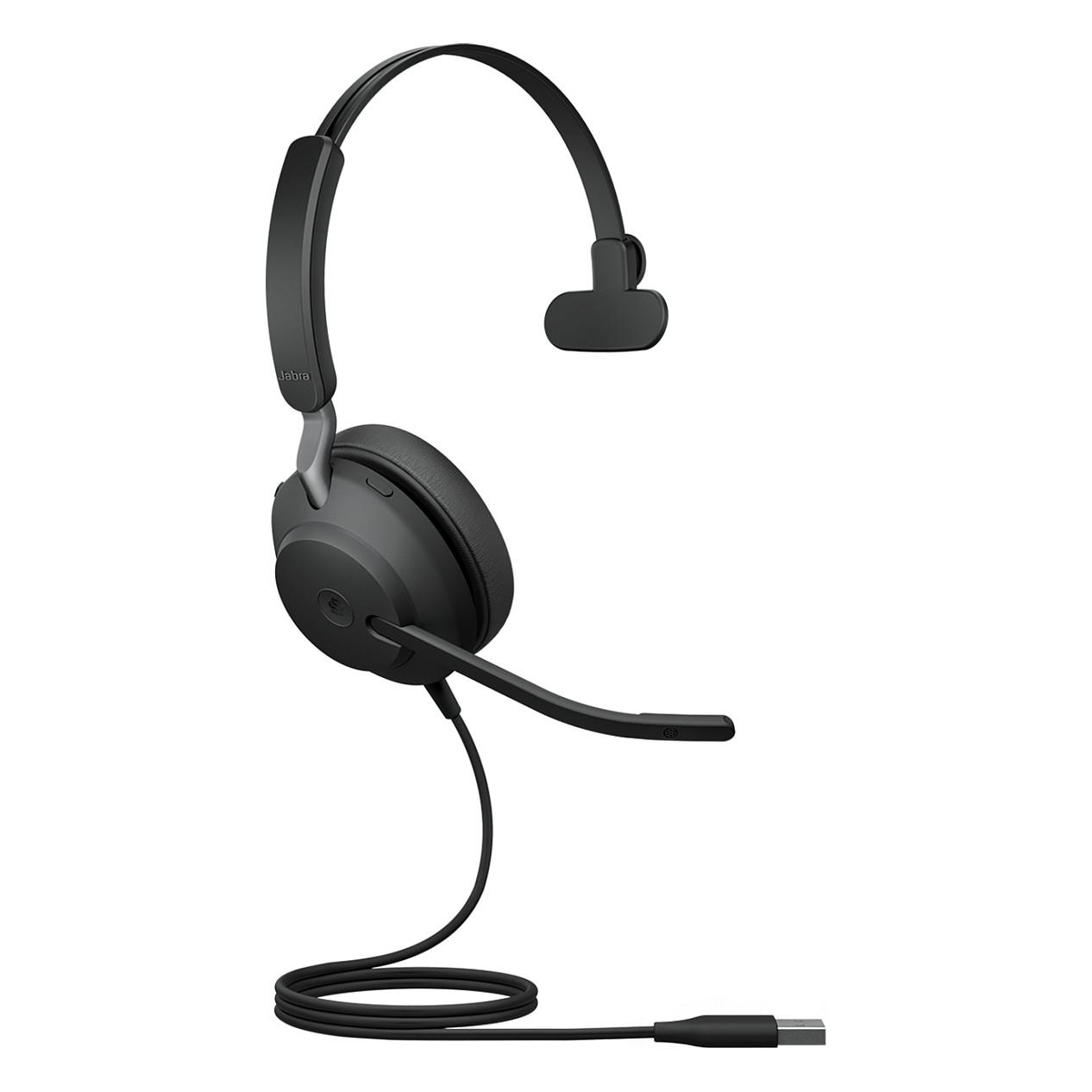 Kufje me kabllo Jabra Evolve2 40 SE MS Mono / USB-A / 40mm / Microsoft Teams / Mikrofon me reduktim të zhurmës - Zezë - 3