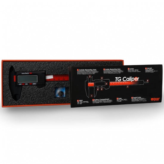 Kalibrator Dixhital Thermal Grizzly TG Caliper / 150mm / LCD / 0.1mm / IP54 – Zi/Kuq - 2