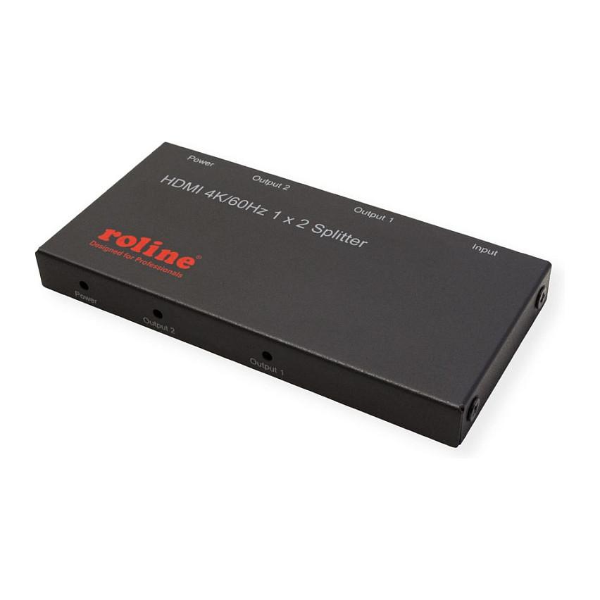 Splitter HDMI ROLINE 14.01.3556, 1 në 2, 4K, 60 Hz – Zezë - 3