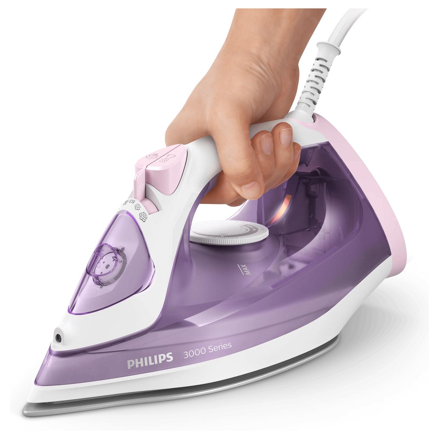 Hekur me avull Philips 3000 Series DST3010/30 / 2000W / Ceramic / 30g/min / Steam Boost 140g / 300ml – Vjollcë/Bardhë - 4