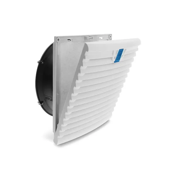 Ftohës për Kasë DeLOCK Axiallüfter / 254 × 254 × 107mm / 230V AC / Me Filter - Bardhë/Zezë/Blu - 3