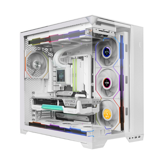 Ftohës për Kasë Lian Li UNI FAN TL LCD Wireless / 120mm / 0-1900 RPM / LCD / RGB / PWM – Bardhë - 4