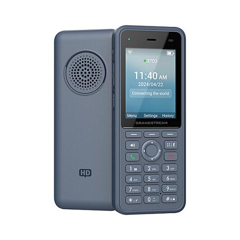 Telefon VoIP Grandstream WP836, Wi-Fi 6, 3 llogari SIP, ekran 2.8" me ngjyra - Blu - 2