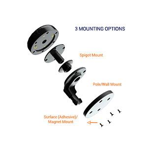 Antena për rrjet Poynting PUCK-8-V2, 5G/4G, Wi-Fi 6E/7, 6.5dBi, 617–6000MHz, 2x2 MIMO, Omnidireksionale, SMA Male, 2m - Zezë - 5
