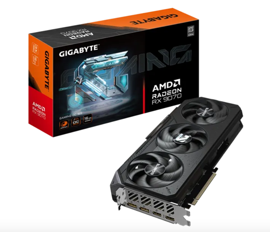 Kartë Grafike AMD Radeon RX 9070 / 16GB / Gigabyte GAMING OC / GDDR6 / 3 Fan - Zezë - 4