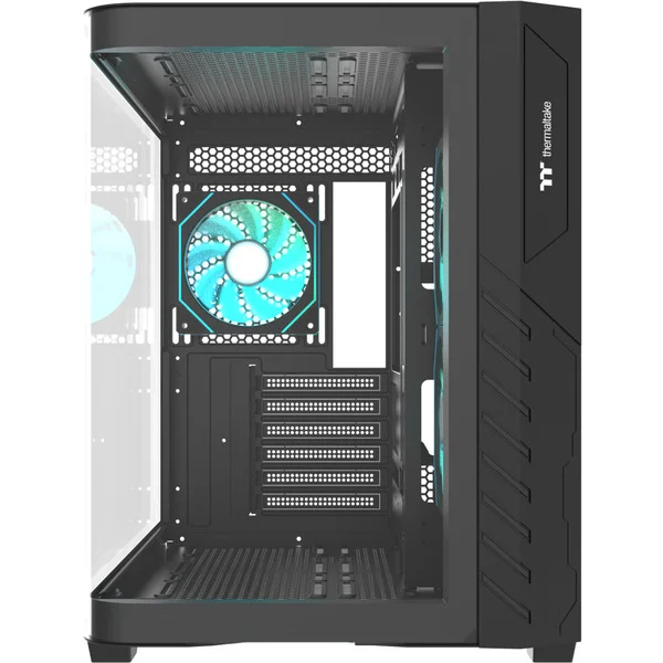 Kasë PC Thermaltake Vision 330 CR ARGB SE Edition / Mid Tower / ATX / 5x 120mm Reverse ARGB + 1x 120mm ARGB Fan / Curved Tempered Glass / Dual Chamber / 360mm Radiator - Zezë - 4