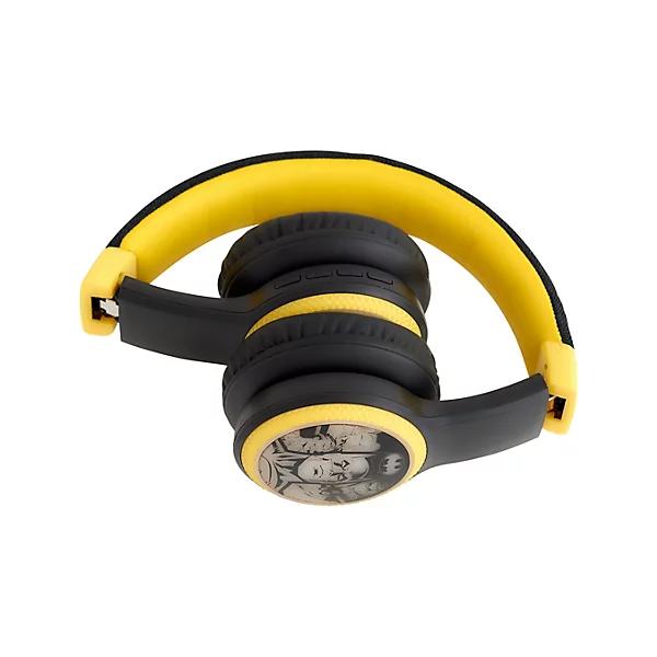 Kufje pa kabllo Lazerbuilt Batman / On-Ear / Bluetooth 5.0 / Mikrofon / LED / 4 orë – Zezë / Verdhë - 2