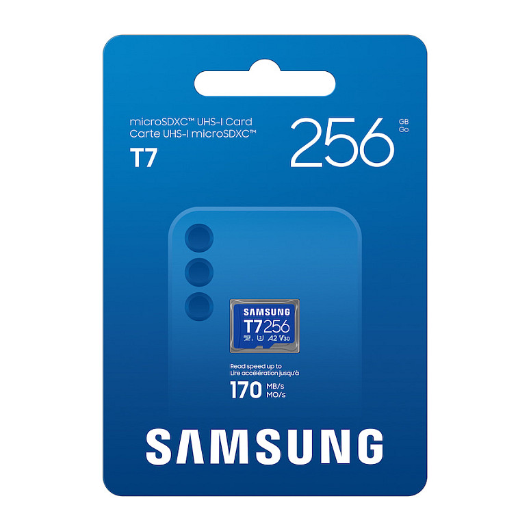 Kartë Memorie Samsung T7 / 256GB / MicroSDXC / UHS-I / U3 / V30 / 170MB/s - 4