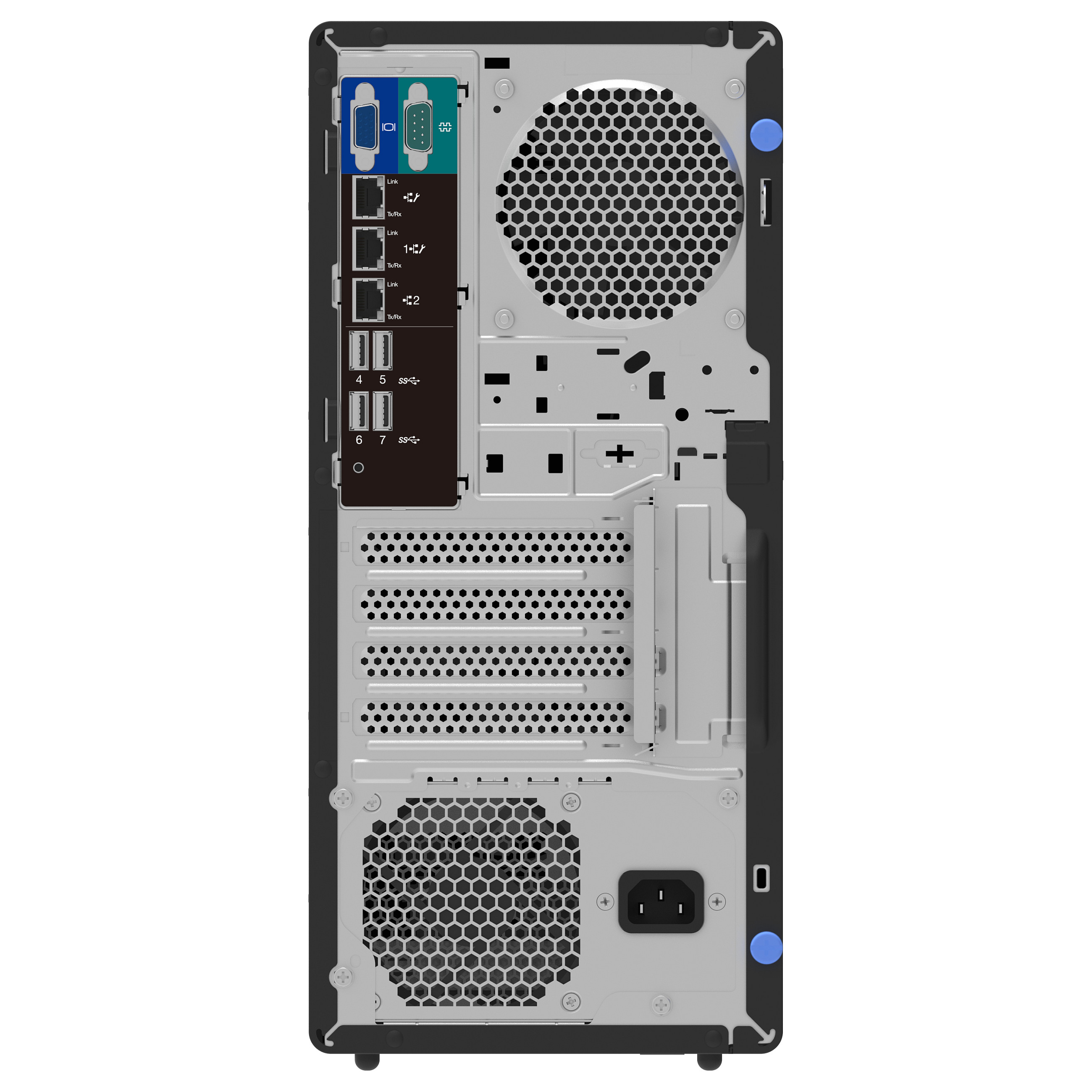 Lenovo ThinkSystem ST50 V3 Tower Server – Intel Xeon 6315P, 16GB DDR5 ECC, 3x3.5" + 1x2.5", XClarity Controller - 4