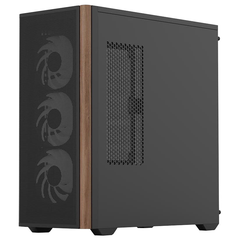 Kasë PC Aerocool D501A / Midi Tower / ATX / 3x 120mm Front Fan / 2.5"/3.5" HDD / PSU Bottom - Zezë - 3