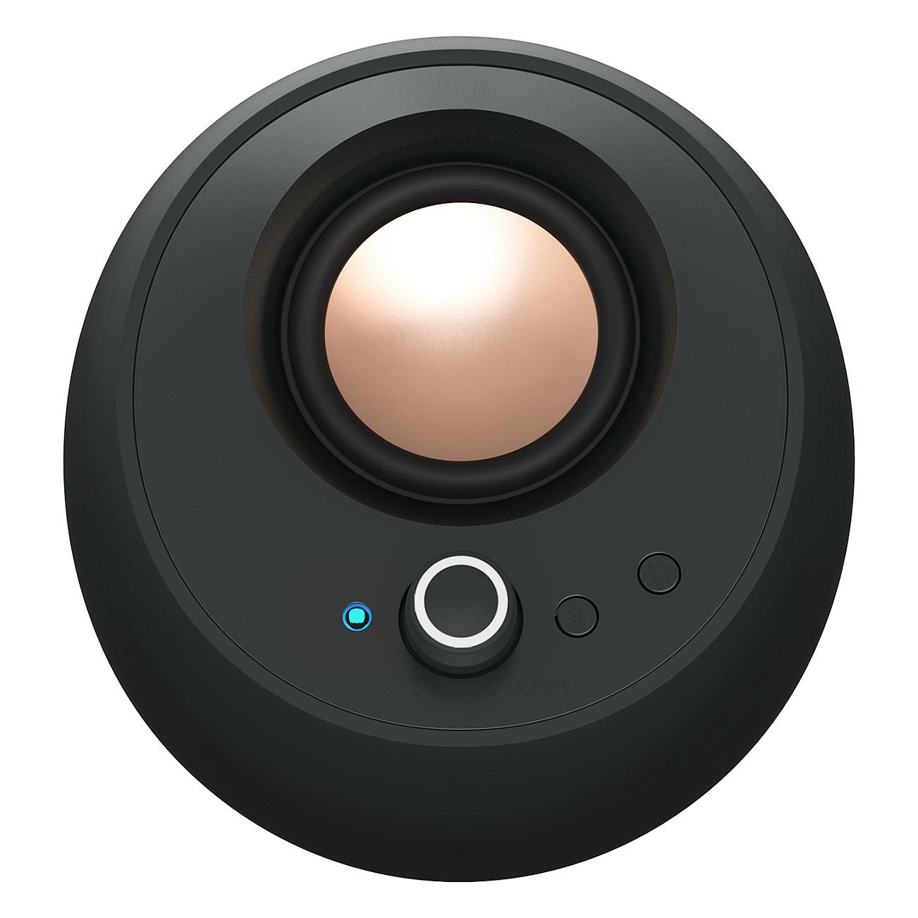 Altoparlantë Creative Labs Pebble Pro, 2.0, 10W RMS, Bluetooth 5.3, USB-C, AUX, RGB - Zezë - 4