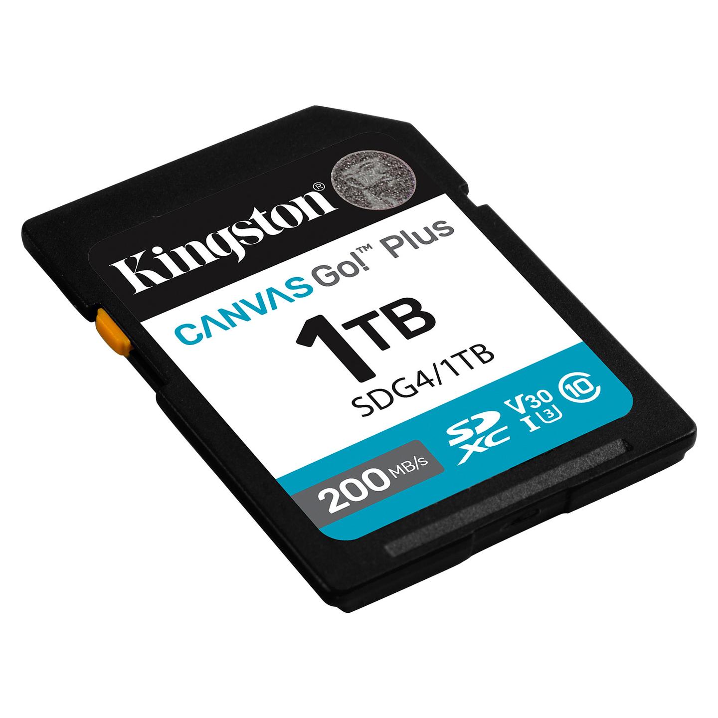 Kartë Memorie SD Kingston Canvas Go! Plus, 1TB, SDXC, UHS-I, U3, V30, 200MB/s Read, 160MB/s Write - Zezë - 2