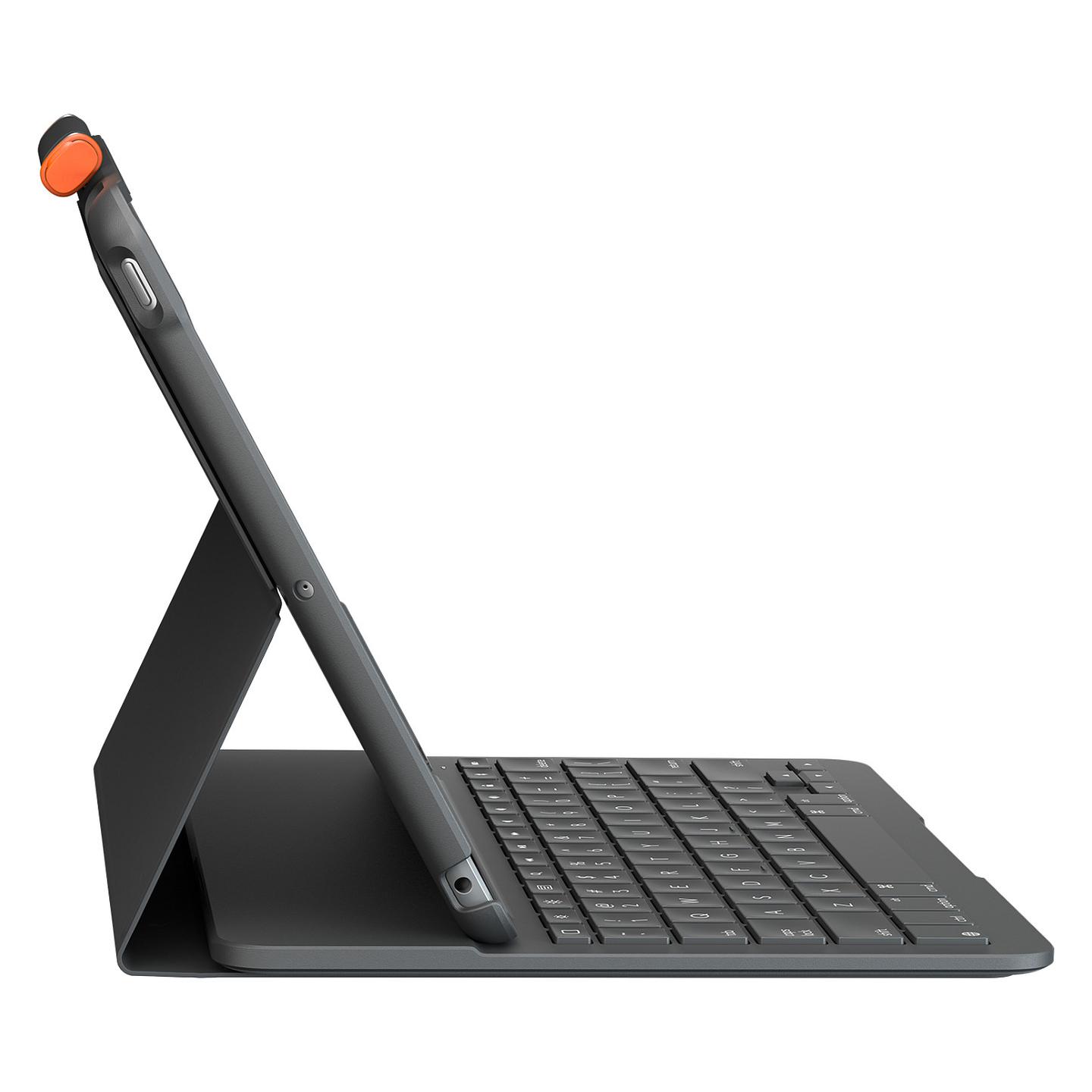 Mbështjellës me Tastierë Logitech Slim Folio / Bluetooth LE / iPad 7th, 8th & 9th Gen - Grafit - 5