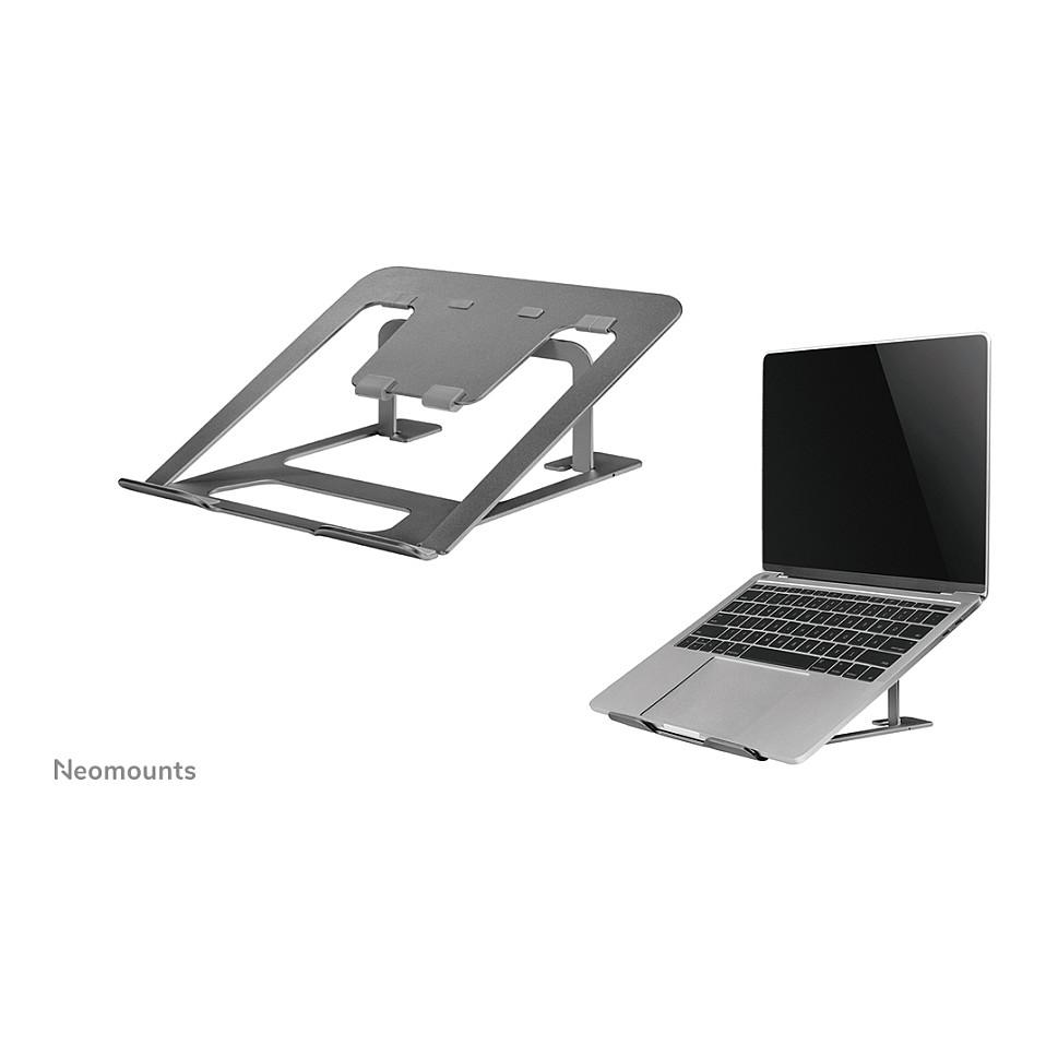 Mbajtës për Laptop Neomounts NSLS085GREY, 10"-17", i Palosshëm, 6 Pozicione, deri 5kg, Aluminium - Hiri - 2
