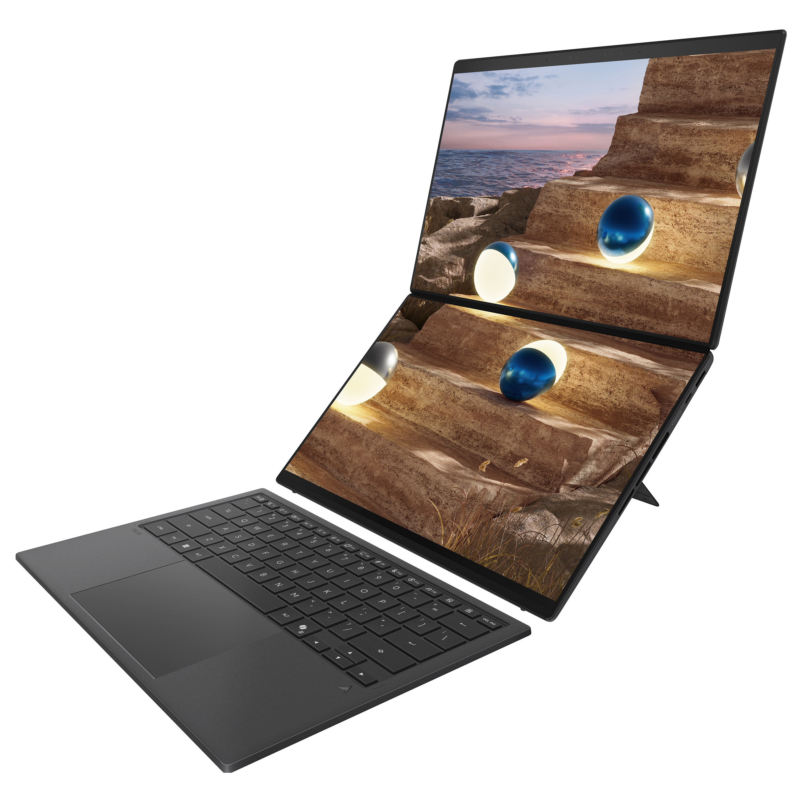 Laptop ASUS Zenbook Duo UX8407AA-SN262W / Ultra 9 386H / 32GB LPDDR5x / 1TB / 14" 3K OLED Touch 144Hz / Intel Graphics - Hiri - 6