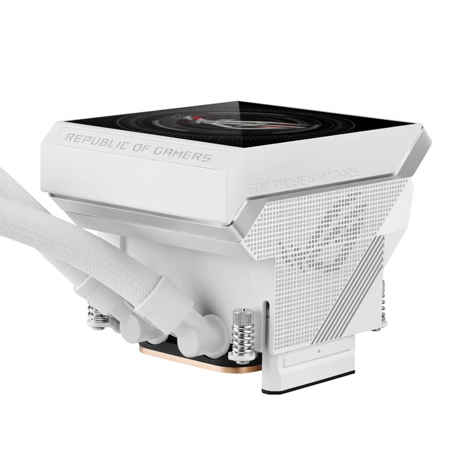 Ftohës për Procesor ASUS ROG Strix LC IV 360 ARGB LCD White Edition / 360mm / 3x120mm / ARGB / LCD 5.08" / AIO - Bardhë - 5