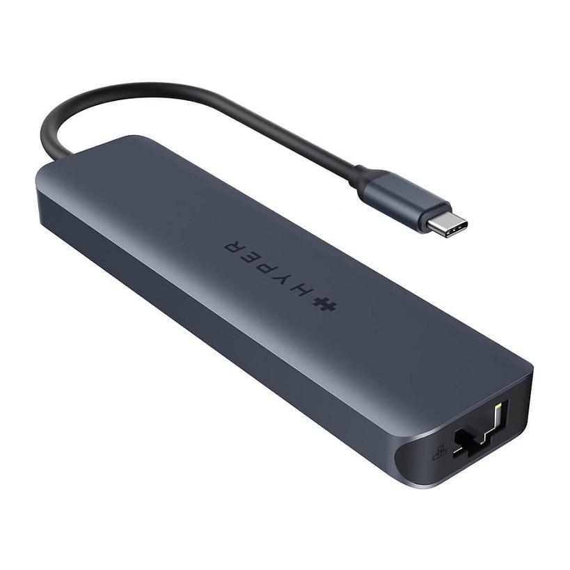 Hub USB-C HYPER HyperDrive Next HD4003GL, 7-Porta, HDMI 4K 60Hz, 2x USB-A 10Gbps, SD, microSD, Gigabit Ethernet, PD 100W - Blu - 3