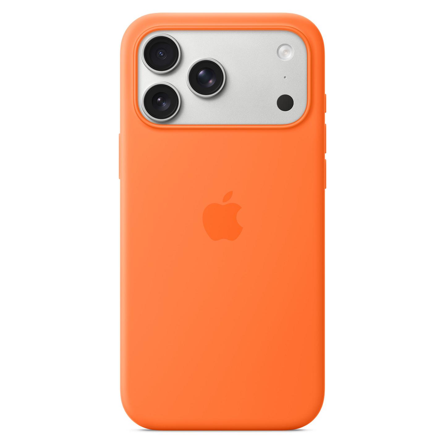 Case për Telefon iPhone 17 Pro Max me MagSafe, Silicone - Portokalli - 2