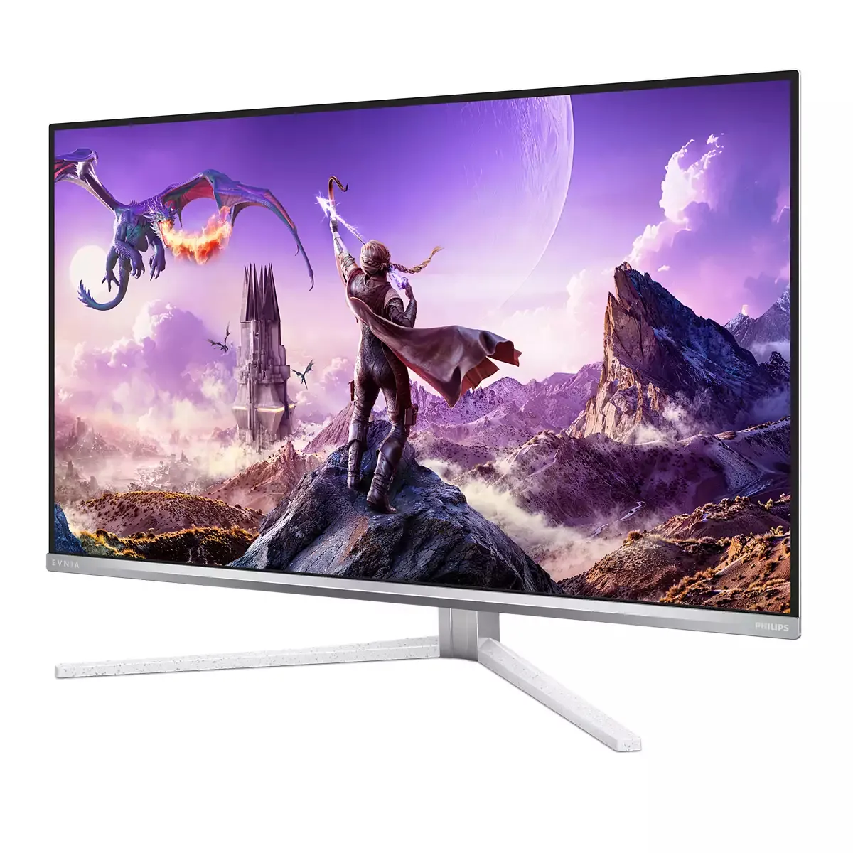 Monitor Gaming Philips Evnia 8000 32M2N8900P / 31.5" / 4K UHD QD-OLED / 240Hz / 0.03ms / HDMI+DisplayPort+USB-C - Bardhë - 2