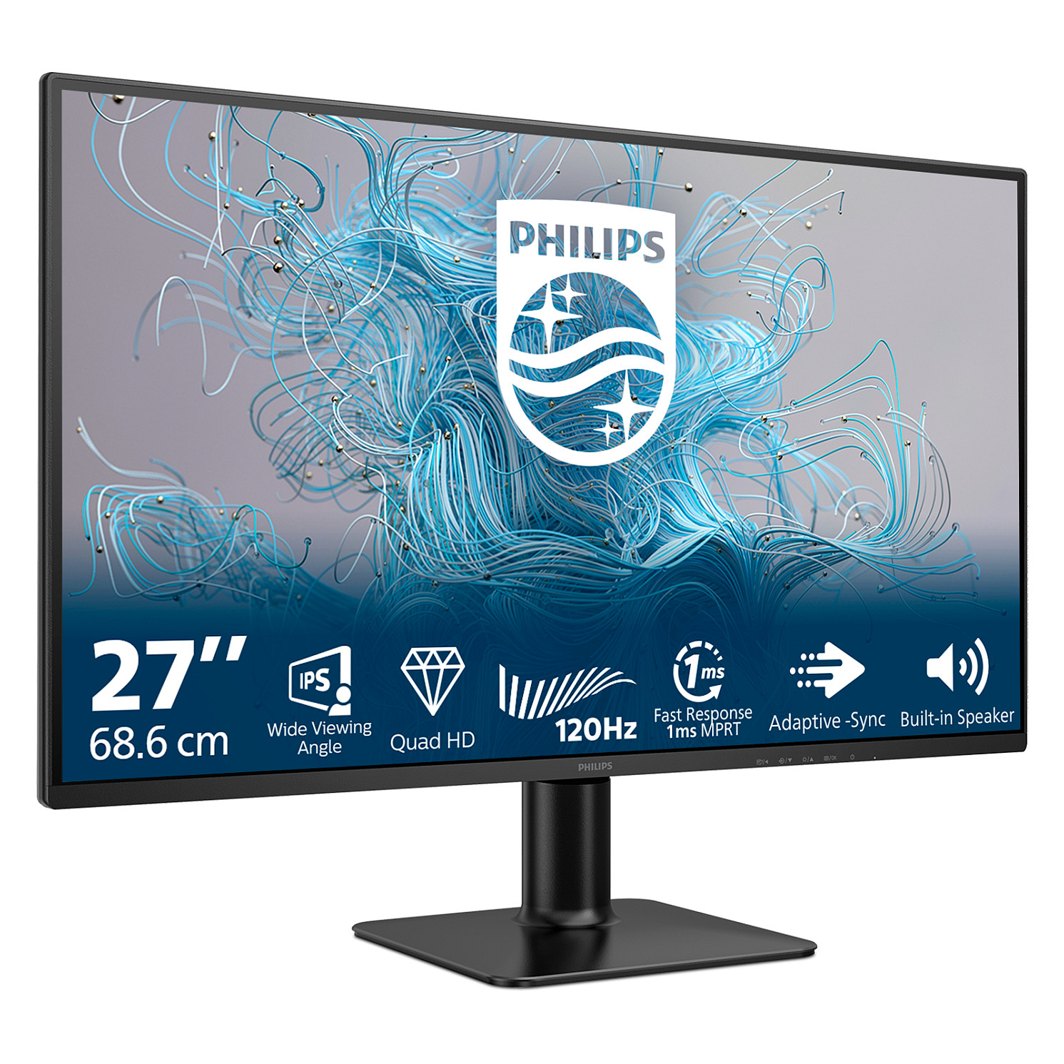 Monitor Philips 2000 Series 27E2N2500 / 27" / QHD IPS / 120Hz / 4ms / HDMI+DisplayPort - Zezë - 3