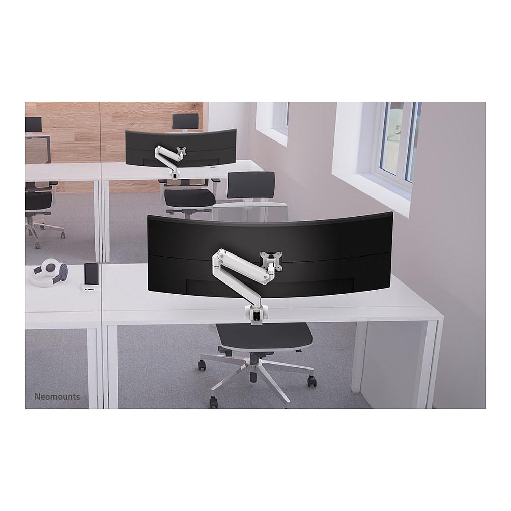 Mbajtëse për Monitor Neomounts NM-D775WHITEPLUS / 1 Monitor / 10"-49" / 18kg / Gas Spring / Clamp-Grommet / Tilt ±45° / Swivel 360° / Rotacion 180° - E bardhë - 13