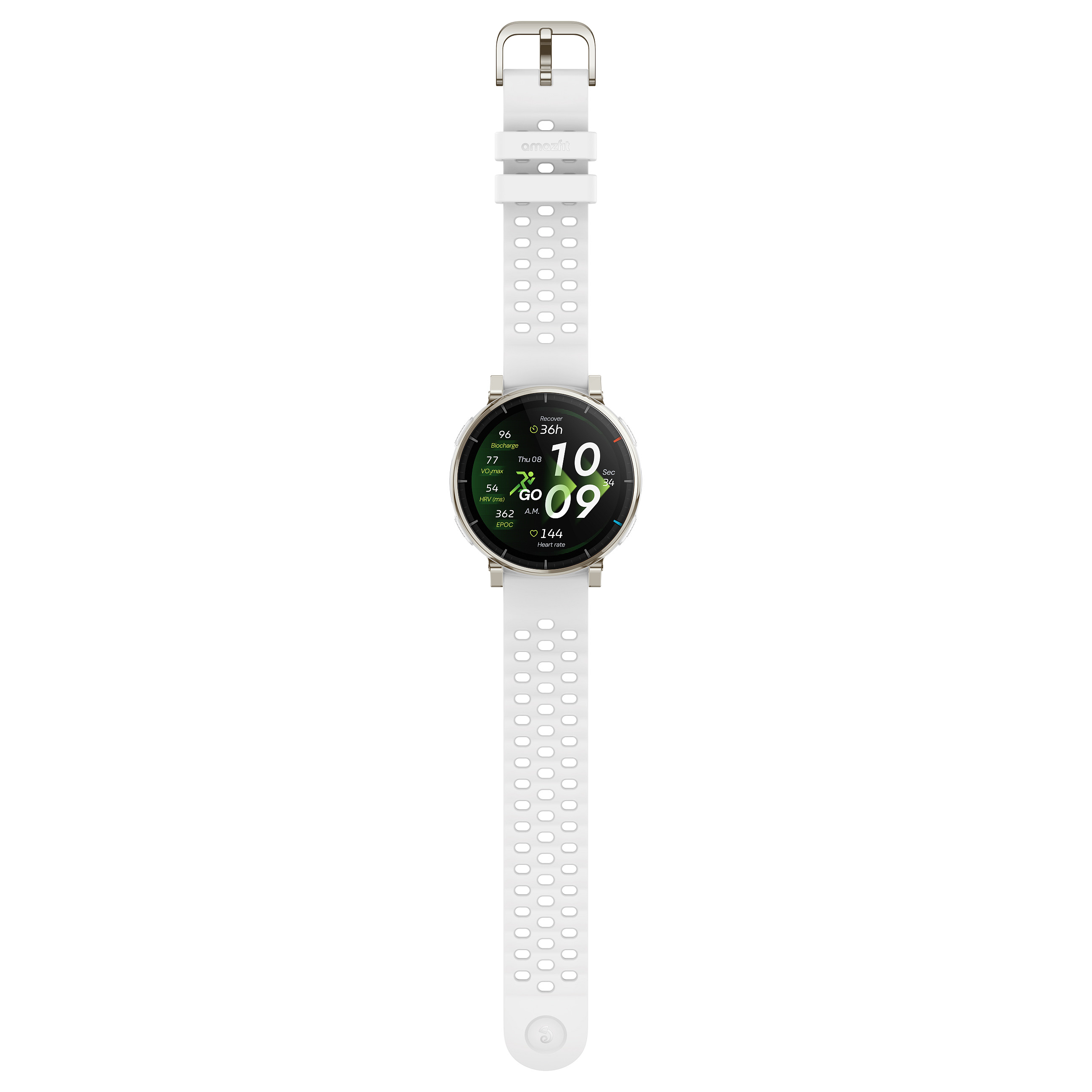 Orë e Mençur Amazfit Active 3 / AMOLED 1.32" / GPS / BioTracker / Silikon - White - 6