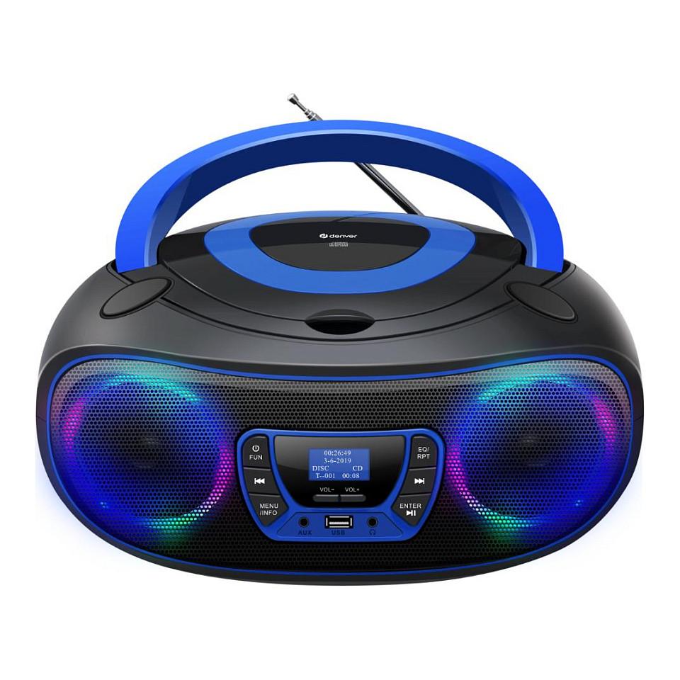 Radio CD Denver TDB-212BU, DAB+, FM, Bluetooth, USB, 3.6 W - Blu