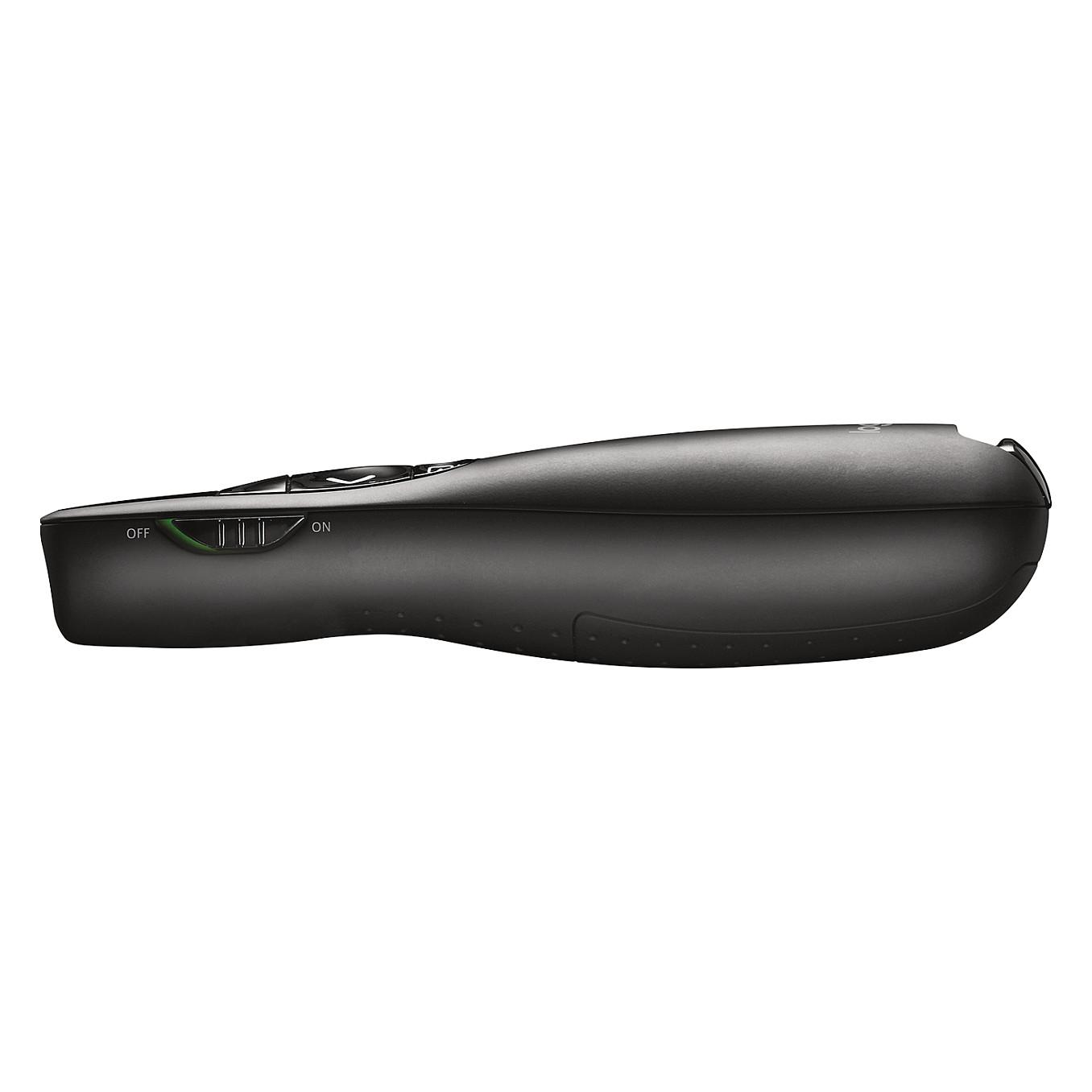 Telekomandë për prezantime Logitech Wireless Presenter R400 / 910-001354 / Laser i Kuq / 2.4GHz Wireless / Bateri AAA – Zezë - 4