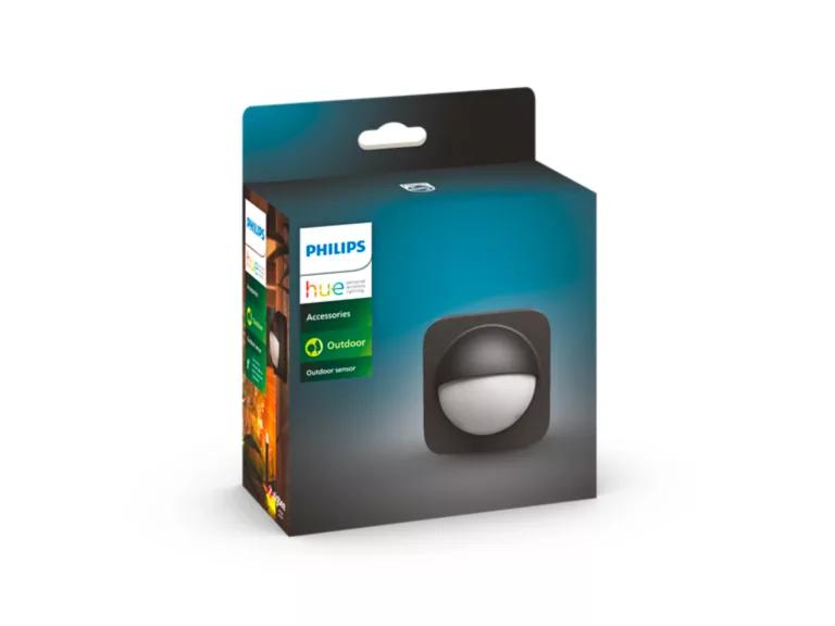 Ndriçues Philips Hue Outdoor Motion Sensor, Sensor Inteligjent i Lëvizjes, Bluetooth, Zigbee, IP54 – Zezë - 2