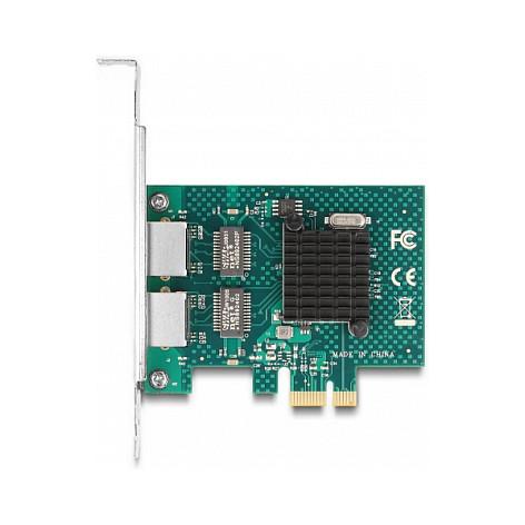 Karta të Rrjetit Delock 88206 / PCIe 2.0 x1 / 2x Gigabit LAN RJ45 / 1000Mbps / Broadcom BCM5720 / Low Profile - 3