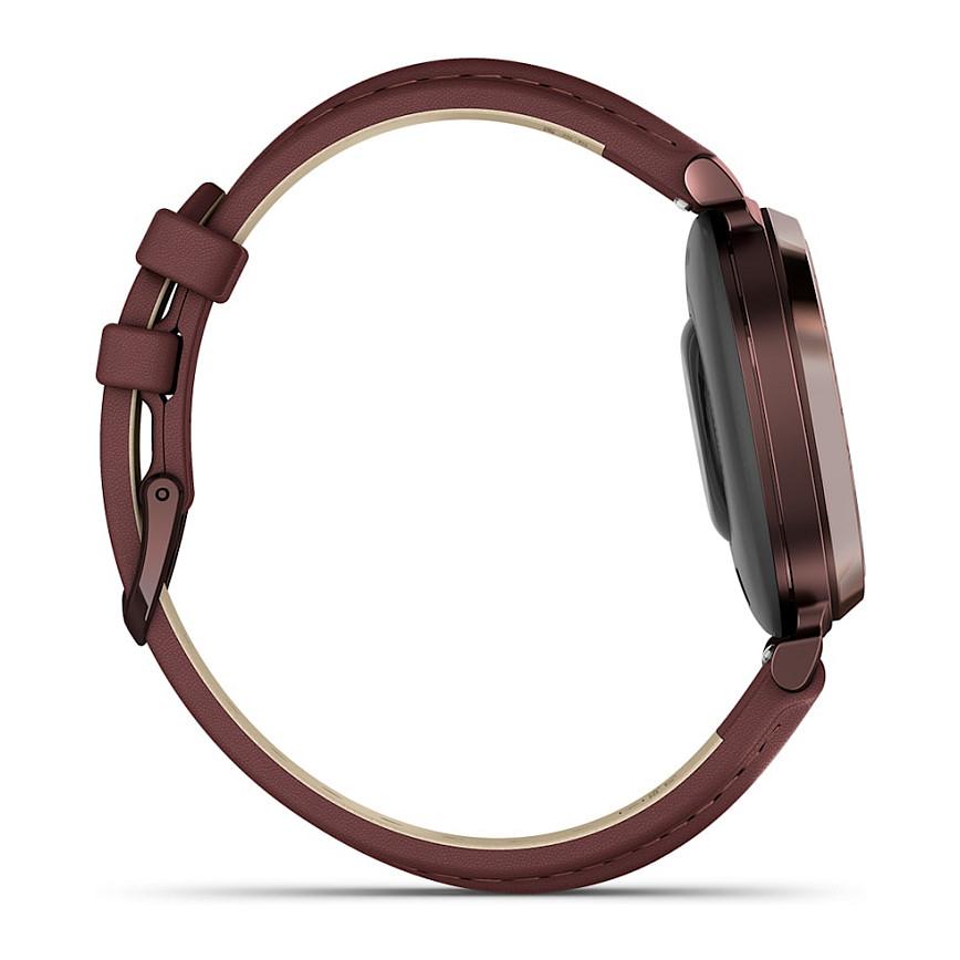 Orë e mençur Garmin Lily 2 Classic, 35mm, LCD me Prekje, 5 ATM, Rrip Lëkure – Bronz/Kafe - 5