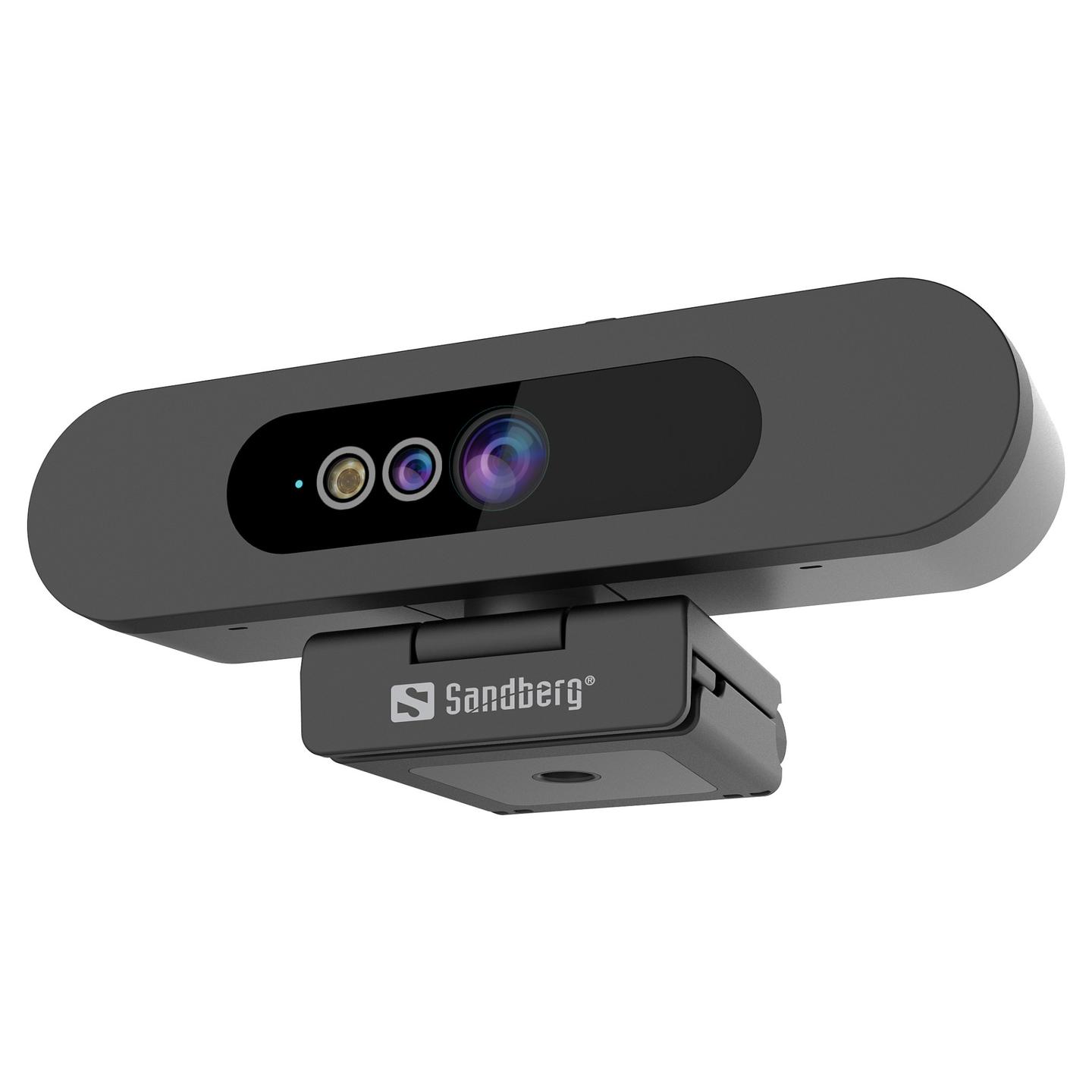 Webcam Sandberg Face Scan / 134-40 / Full HD 1080p / 2MP / Stereo Mikrofon / Windows Hello – Zezë - 4