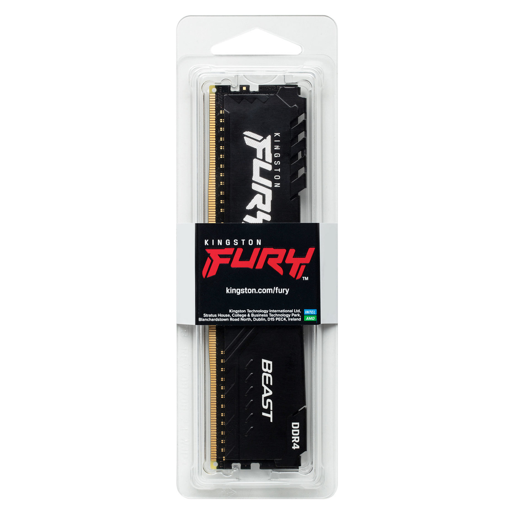 RAM Memorie DDR4 Kingston FURY Beast Black / 16GB / DIMM / 3200MHz / CL16 - 5