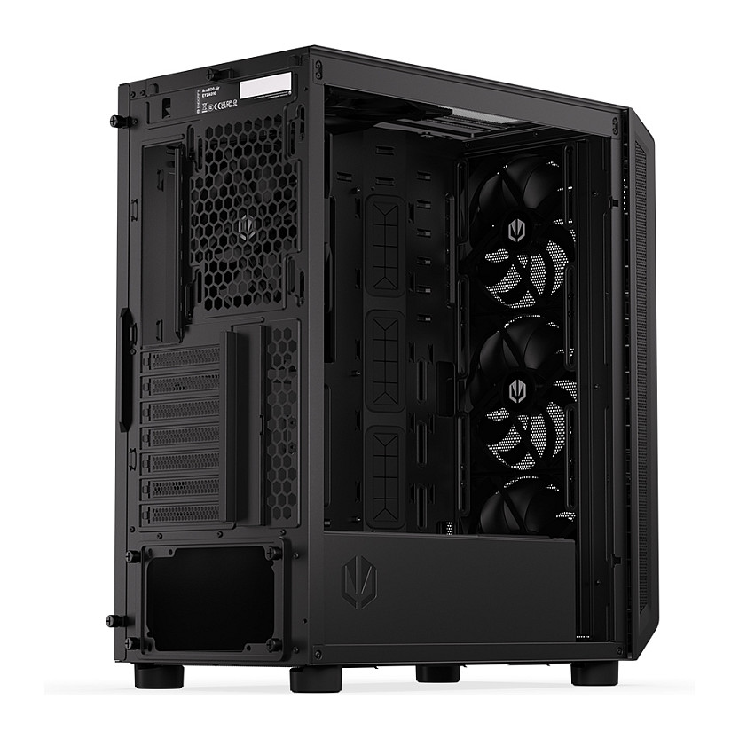Kasë PC ENDORFY EY2A010 / Midi Tower / 3x 140mm Fan Para / 1x 140mm Fan Mbrapa / SSD 2.5" / HDD 2.5"/3.5" - Zezë - 18