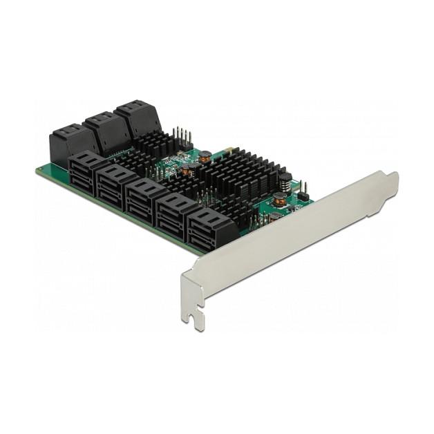 Kartë Zgjerimi PCI Express Delock 90073 / PCIe 3.0 x4 / 16x SATA 6Gbps