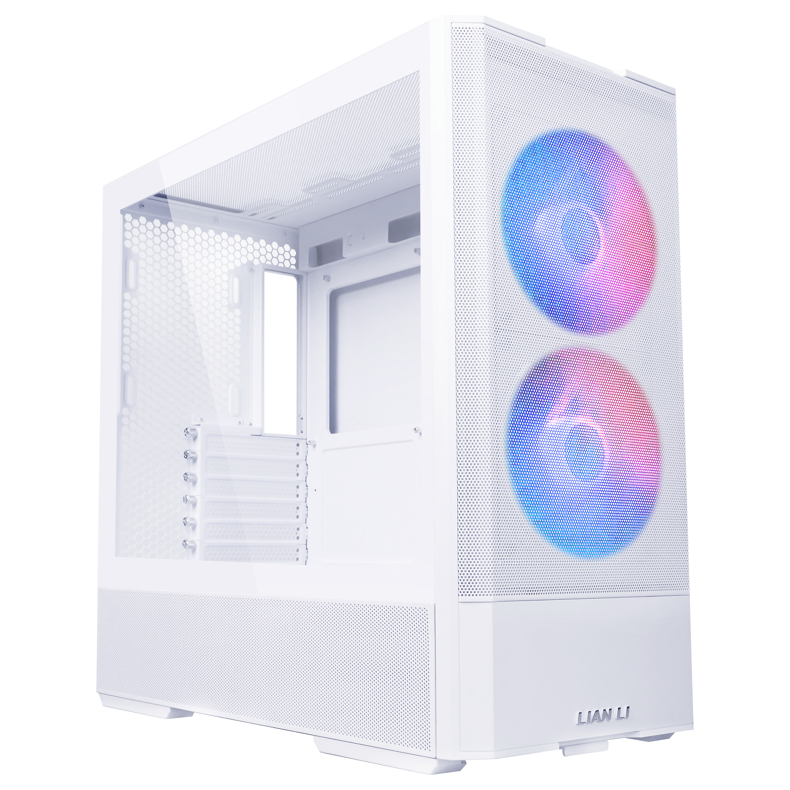 Kasë Lian Li LANCOOL 207 / Midi Tower / ATX / 2x 140mm ARGB + 2x 120mm PWM Fan / Tempered Glass - Bardhë - 13
