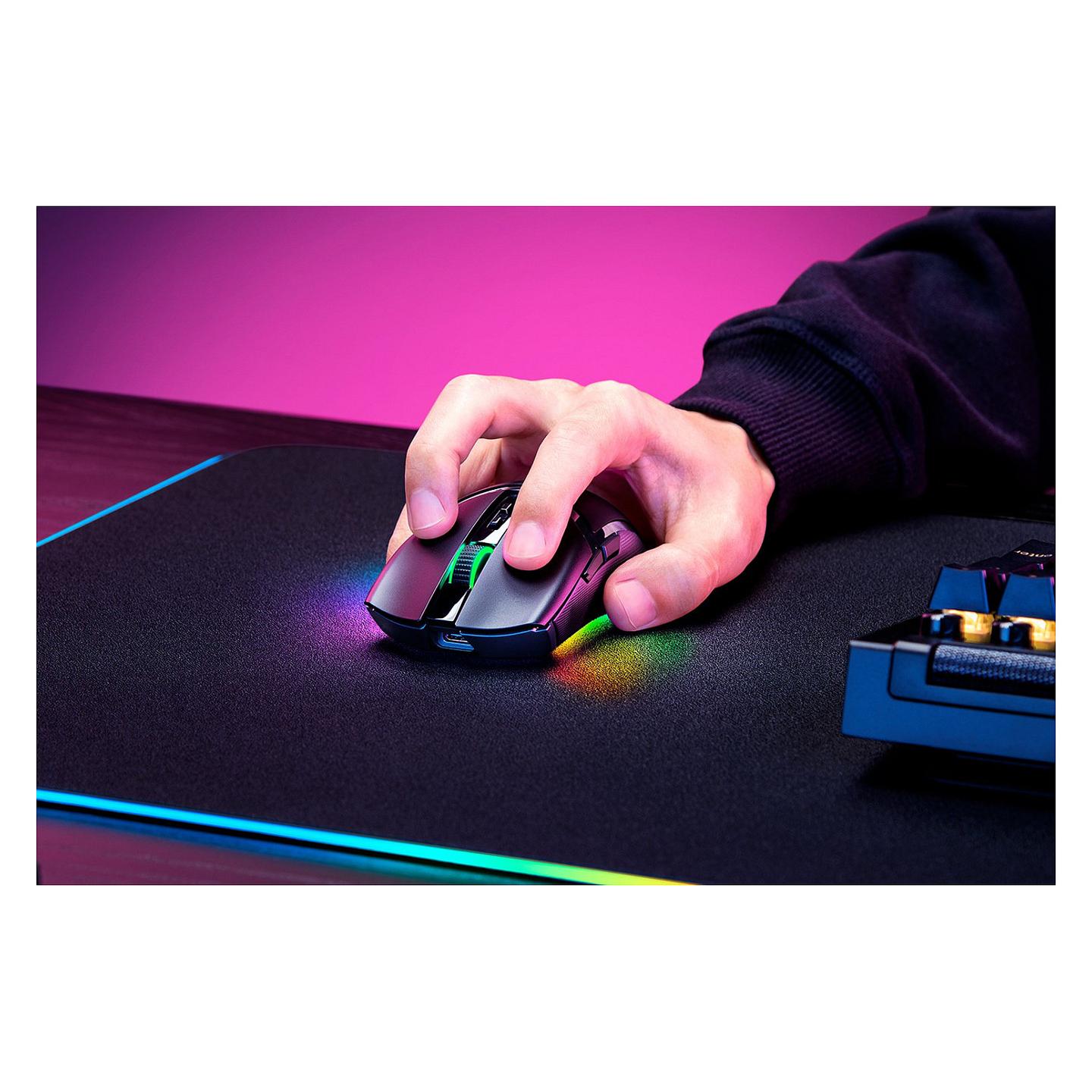 Maus Gaming pa Kabllo Razer Cobra Pro, Wireless 2.4GHz + Bluetooth, 30000 DPI, 8 Butona, 77g, RGB - Zezë - 8