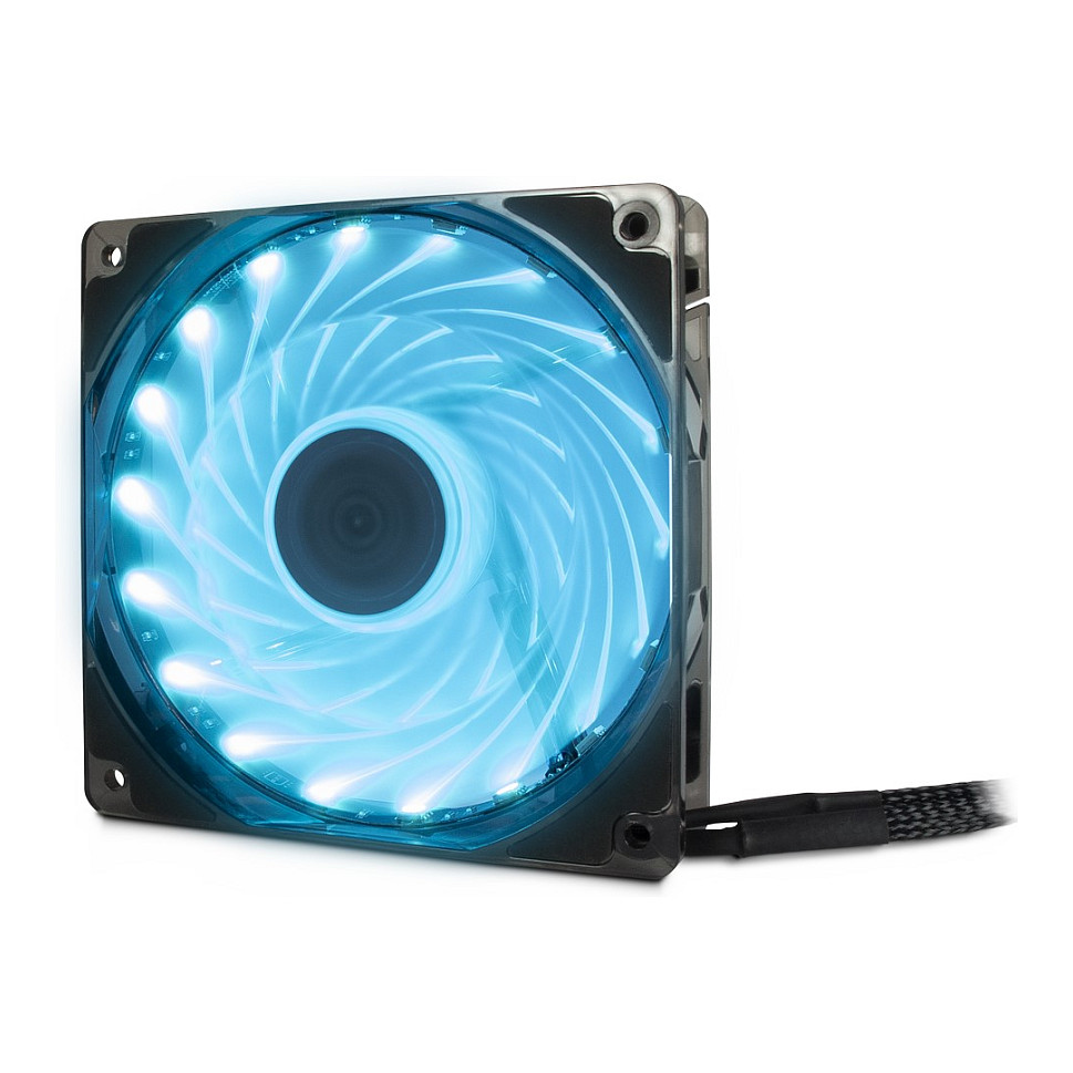 Ftohës për Kasë Inter-Tech Argus L-12025 Aura RGB / 120mm / 25mm / 1500 RPM / PWM / 59.46 m³/h / 18 LED / RGB – Zezë - 5