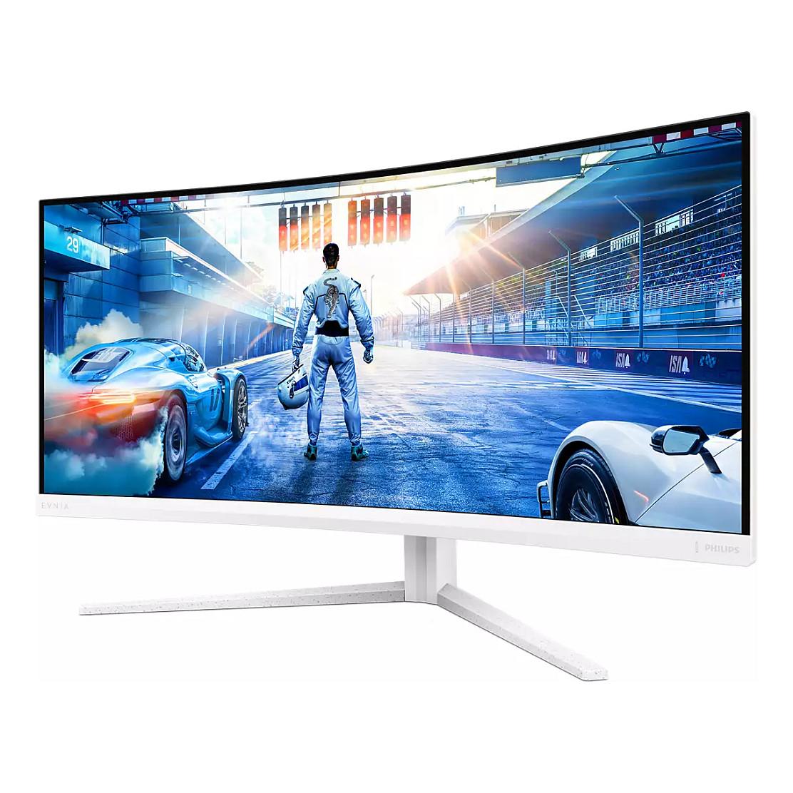 Monitor Gaming Philips Evnia 34M2C5501A, 34", WQHD Fast VA Curved, 180Hz, 1ms, HDMI + DP 1.4 - Bardhë - 3