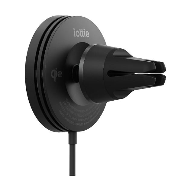 Adapter Telefoni për Veturë iOttie Velox Mini / Qi2 / 15 W / Montim në Ventilim / Magnetik – Zezë - 2
