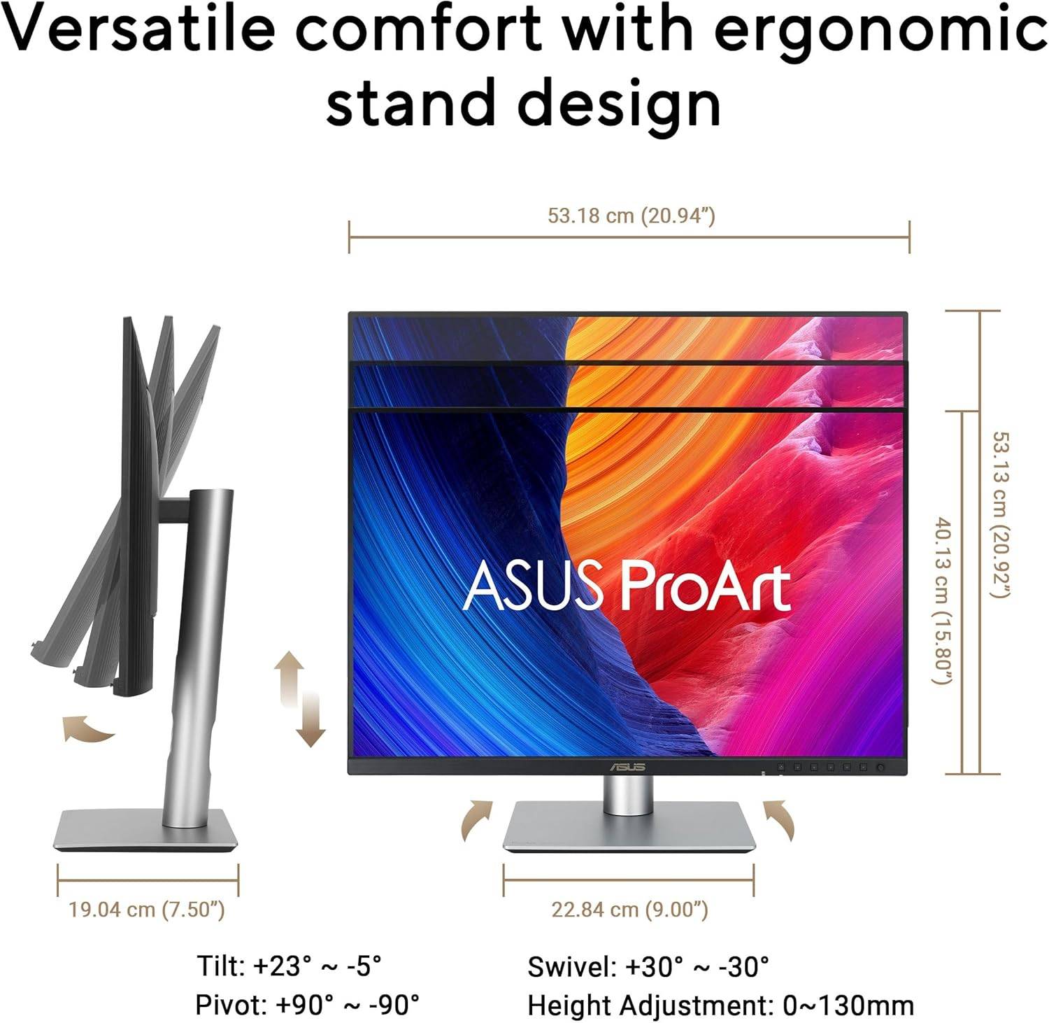 Monitor ASUS ProArt PA248QFV / 24.1" / WUXGA IPS / 100Hz / 5ms / HDMI+DisplayPort+USB-Hub - Argjend - 4