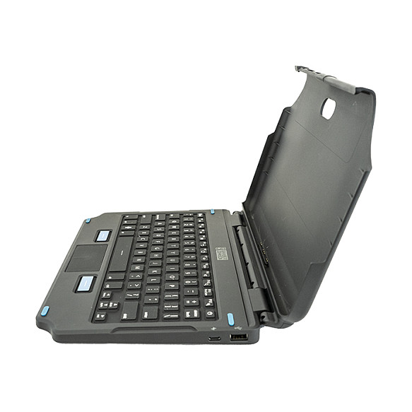 Tastierë për tabletë Gamber-Johnson 7160-1869-01 / për Samsung Galaxy Tab Active4 Pro / Active5 Pro / 76 Keys / QWERTY UK / Pogo Pin / Touchpad / Backlit - Zezë - 3
