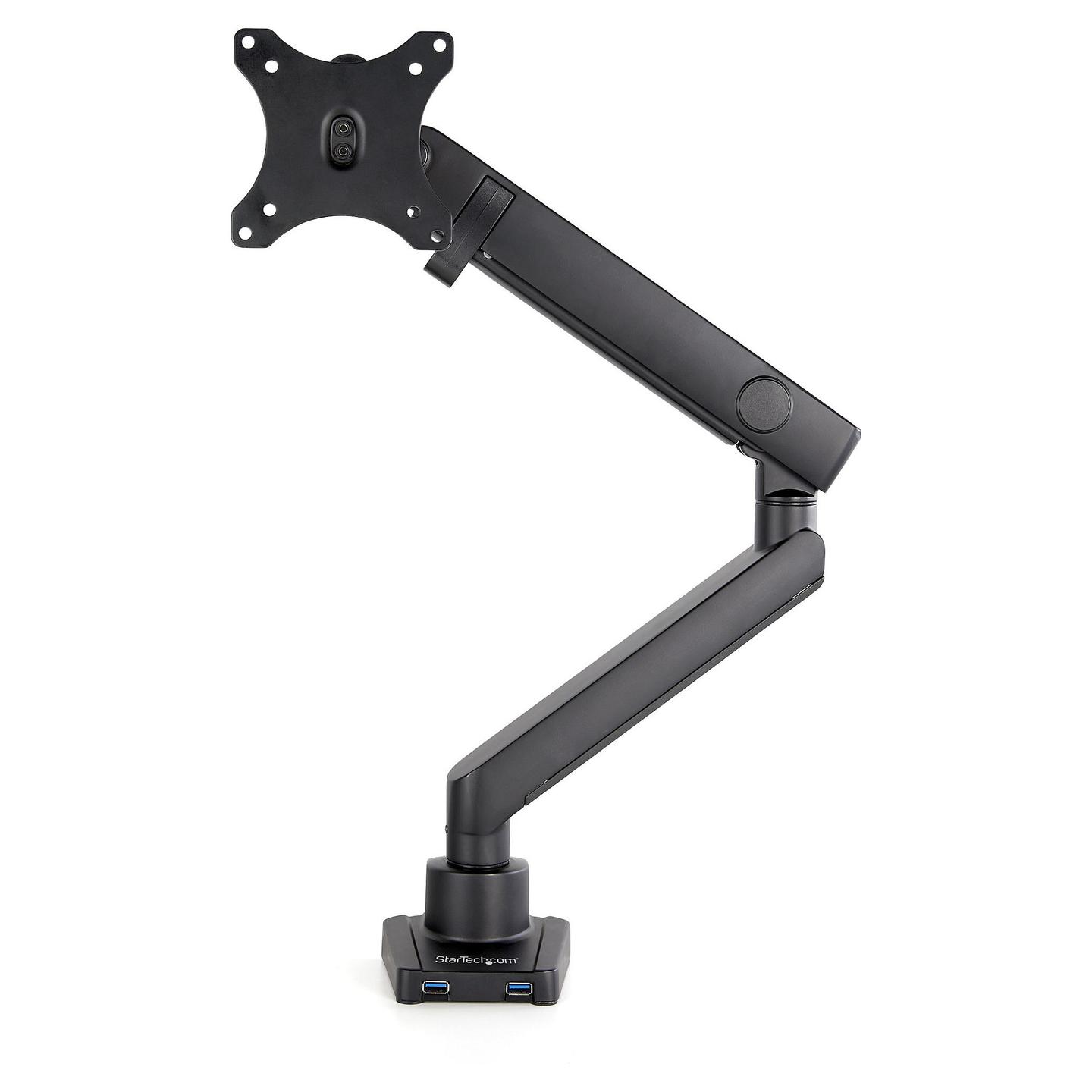 Mbajtëse për Monitor StarTech.com ARMSLIM2USB3 , 1 Monitor , 17–34" , deri 8kg , sustë mekanike , 2x USB-A 5Gbps , VESA 75x75 & 100x100 - Zezë - 3