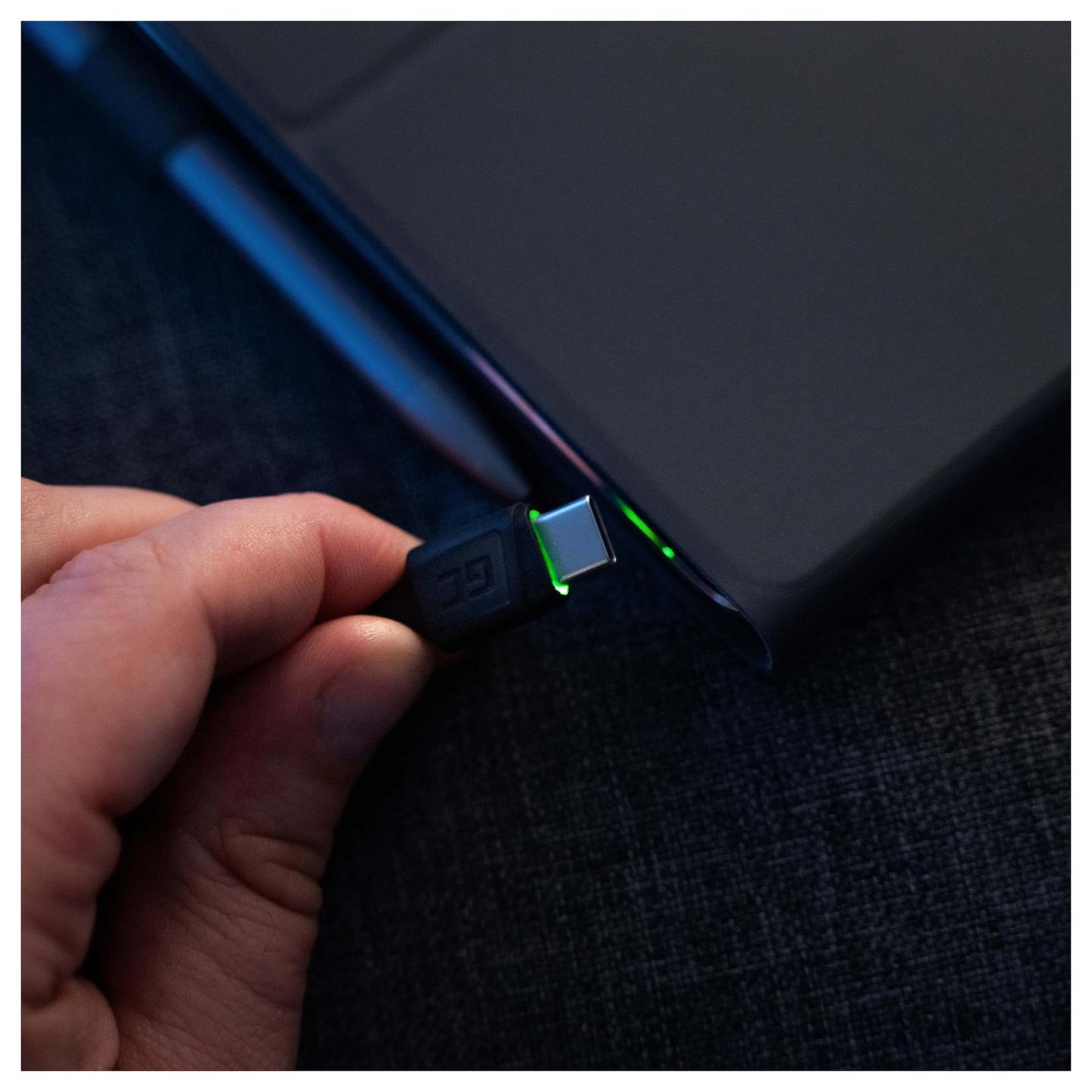 Kabllo USB Green Cell KABGC06 / USB-A Mashkull → USB-C Mashkull / 480 Mbit/s / 1.2m - Zezë - 4